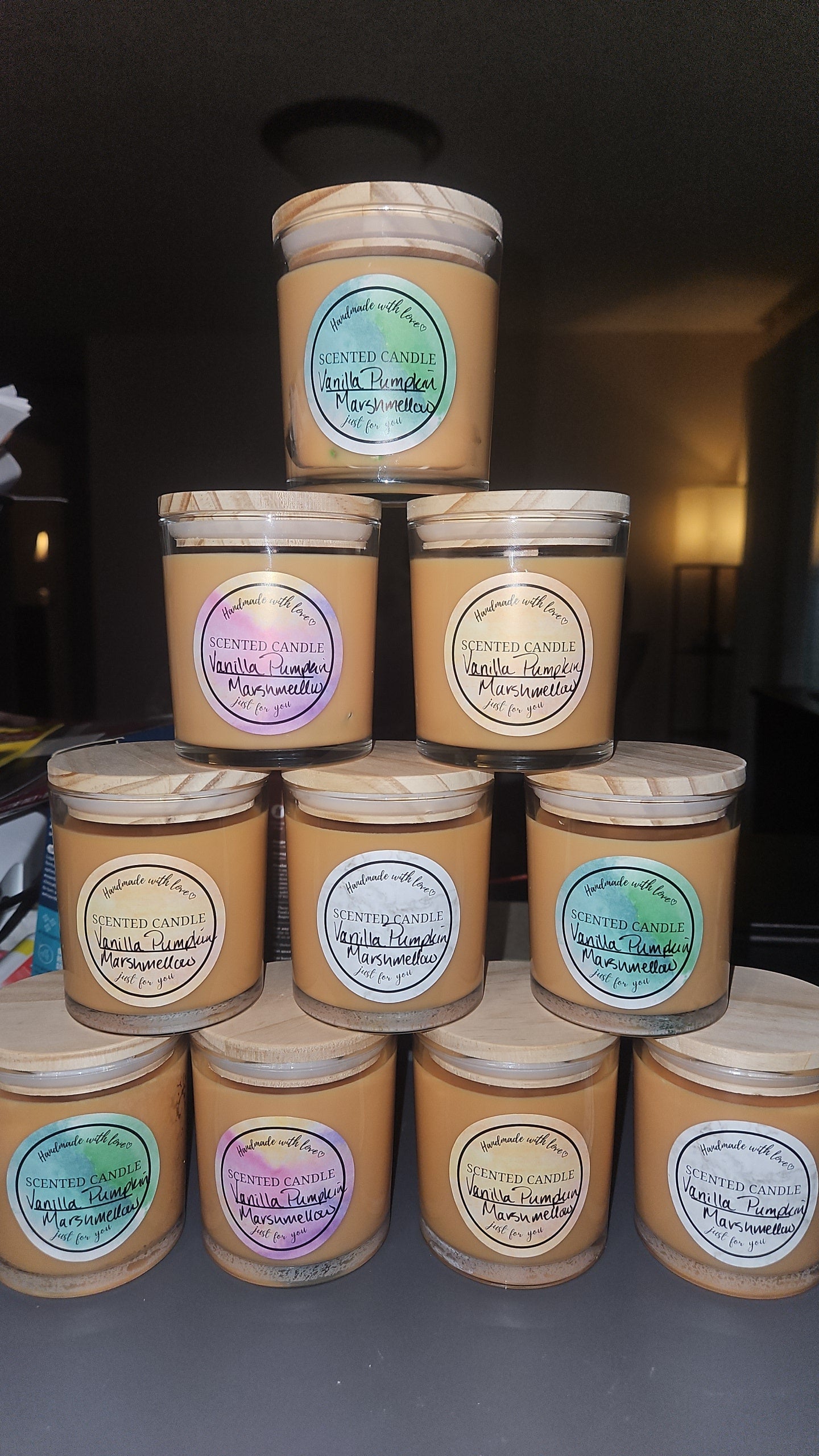 Vanilla Pumpkin Marshmellow 8 oz soy candle